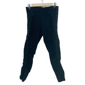 Brazilroxx Women's‎ Size M Leggings Black Thick Stitch Embroidered Stretch